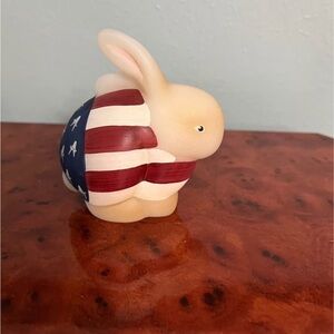Patriotic Bunny Figurine